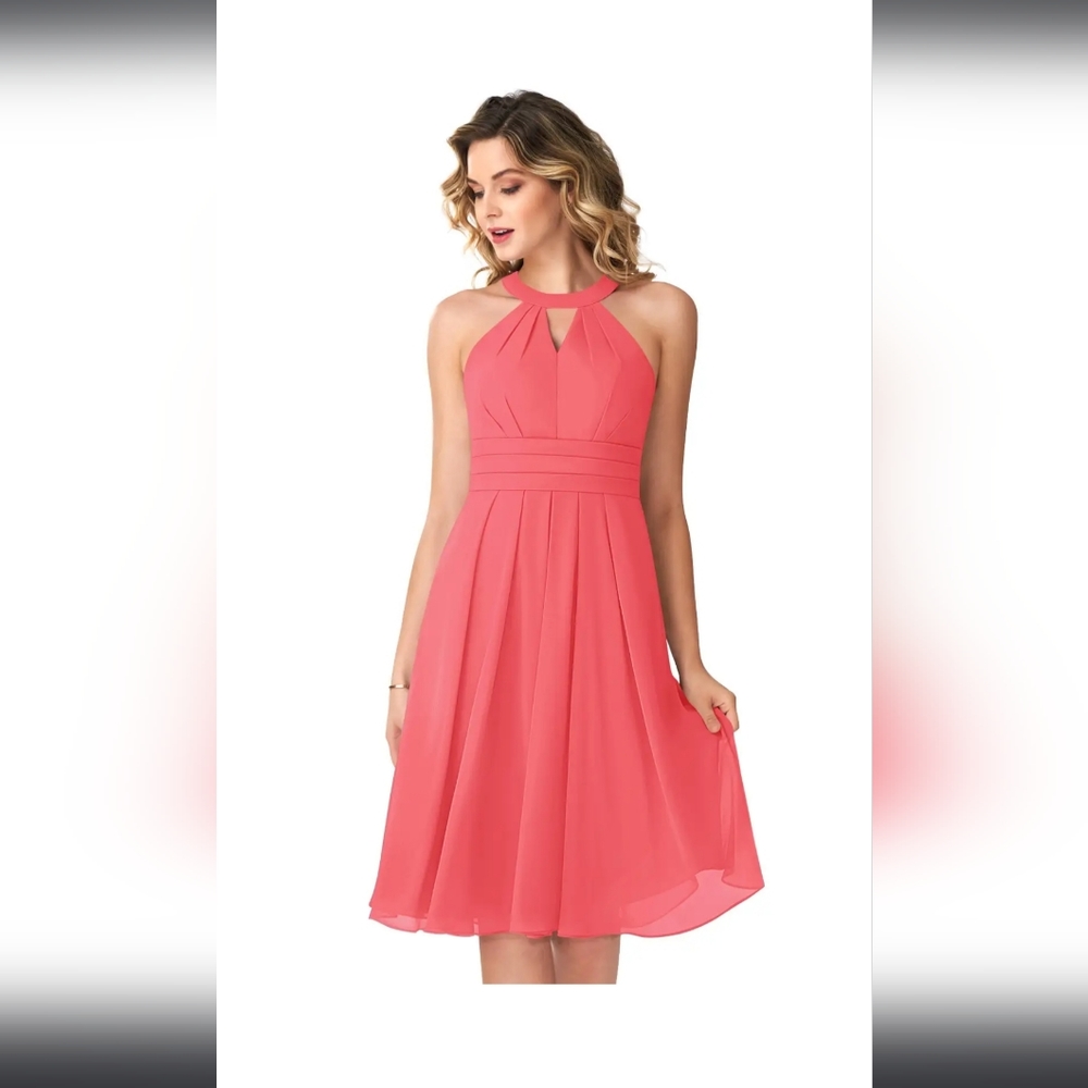 Azazie Kimmy Dress Watermelon